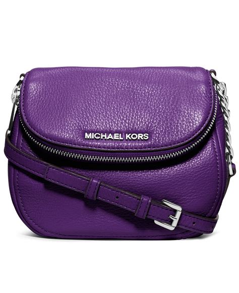 purple michael kors purse with design on front|Michael Kors purple crossbody bag.